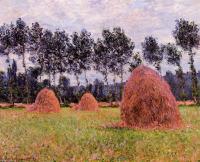 Monet, Claude Oscar - Haystacks, Overcast Day